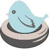 BLUE BIRD NESTING