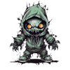Gruseliger Halloween-Hoodie mit Monster-Design
