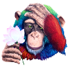 Monkey Loves Nature - Graffiti