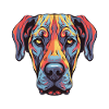 Great Dane Dog Portrait