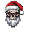 Weihnachtsmann Totenkopf