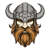 Wikinger Krieger Valhalla Kopf