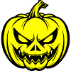 Halloween Pumpkin Face Creepy