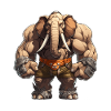 Bodybuilder Elephant