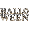 Halloween, Bones, Lettering, Creepy