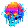 Melting Skull 002