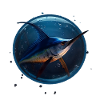 Marlin in blue Water
