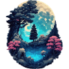 Paysage romantique