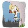 Dog Rock Climbing