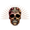 Eleganter Deko-Totenkopf