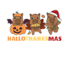 Happy Hallothanksmas Capybara Weihnachts Capybaras