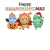 Happy Hallothanksmas Dino Christmas Dinos