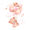 Mignon petit ours volant