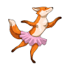 Fox Ballerina Ballet Dance