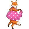 Robe à pois Fox