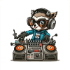 Waschbär Rave