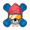 Skull Snowboarder Snowboard