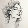Femme Une Ligne
