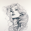 Femme Une Ligne