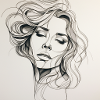 Femme d’une ligne