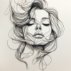 Femme Une Ligne