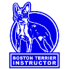 Boston Terrier Instructor blue