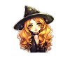 Halloween Witch Girl kawaii