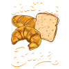 Funny bread baking baker