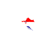 Split Map Croatia Croatian Flag Croatian