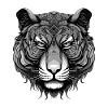 Portrait de tigre