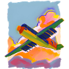 Avion peint