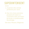 superintendent definition