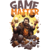 Maître de jeu avec des dés volants – RPG Nerd