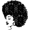 Afro-Frau