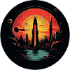 Retro visions: futuristic city