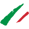 Italy flag stripe