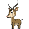 Cute cartoon deer