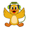 Duck Headphones Music