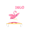 Jumpingo Flamingo Trampoline