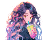 Anime and Boba Bubble Tea