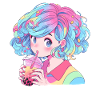 Anime and Boba Bubble Tea