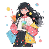 Anime and Boba Bubble Tea