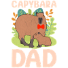 Funny Capybara Papa Papa