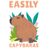 Funny Easily distracted by capybaras