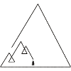 Geometric mountains with trees 🌲