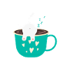Ohne Kaffee Kein Moin - Katze