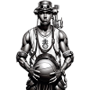 Steampunk-Basketballspieler