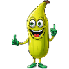 Kawaii Bananen-Männchen: Süßer Fruchtspaß