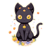 Anime Halloween Black Cat
