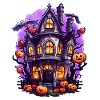 Comic Halloween Haunted House